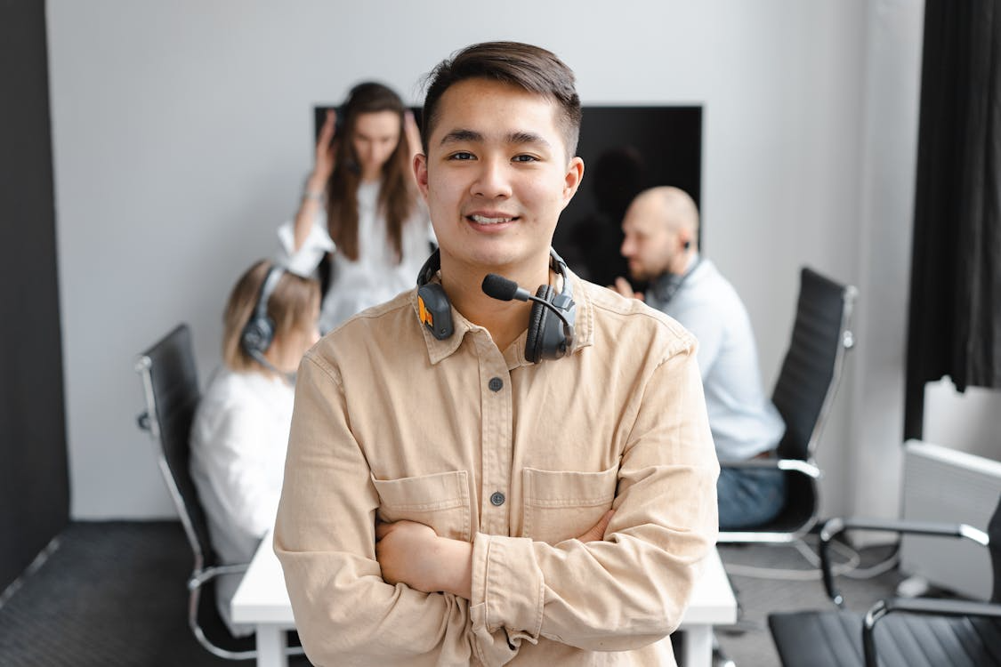 A person smiling for the camera