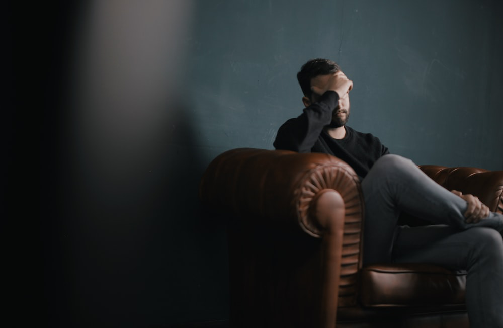 A man suffering from substance abuse