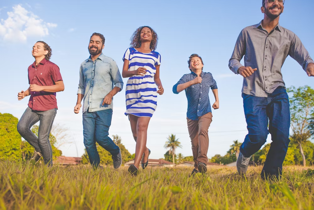 A family after getting help at a methadone addiction treatment center in Miami