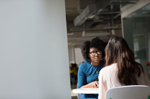 A therapist with a patient