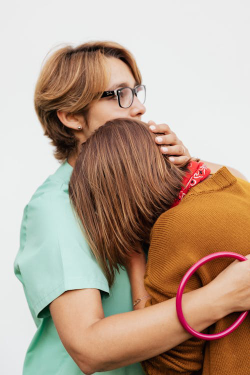  An image of a person holding another person