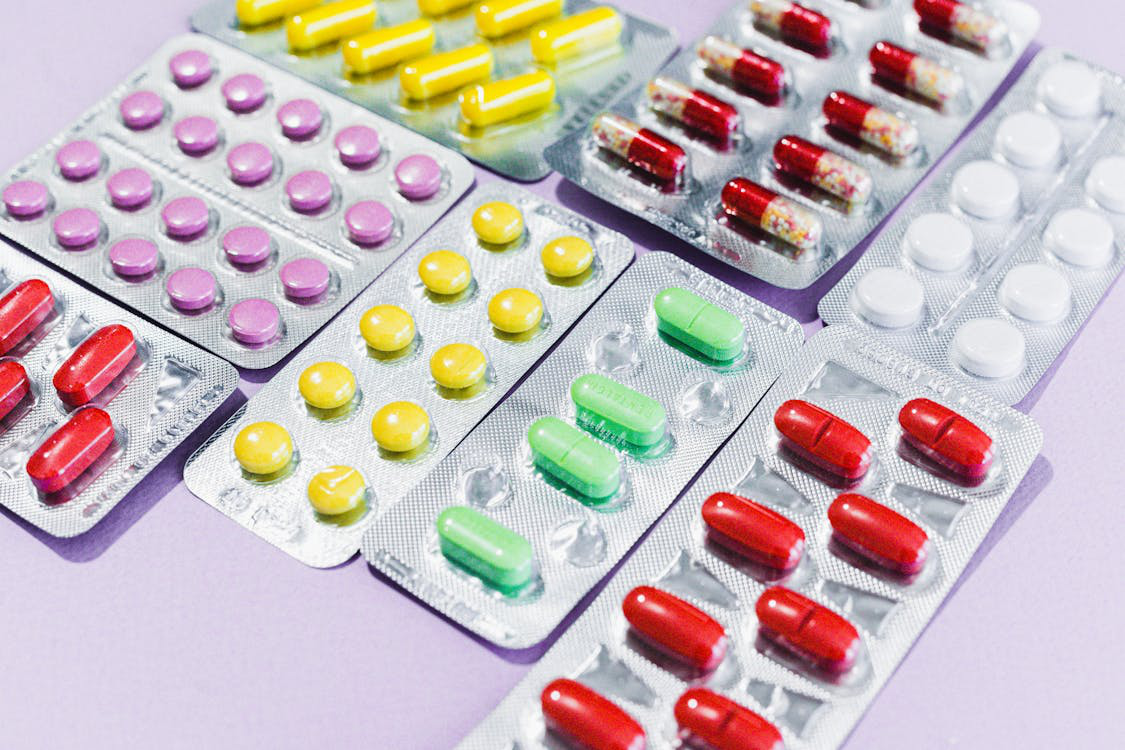 An image of pills in blister packs