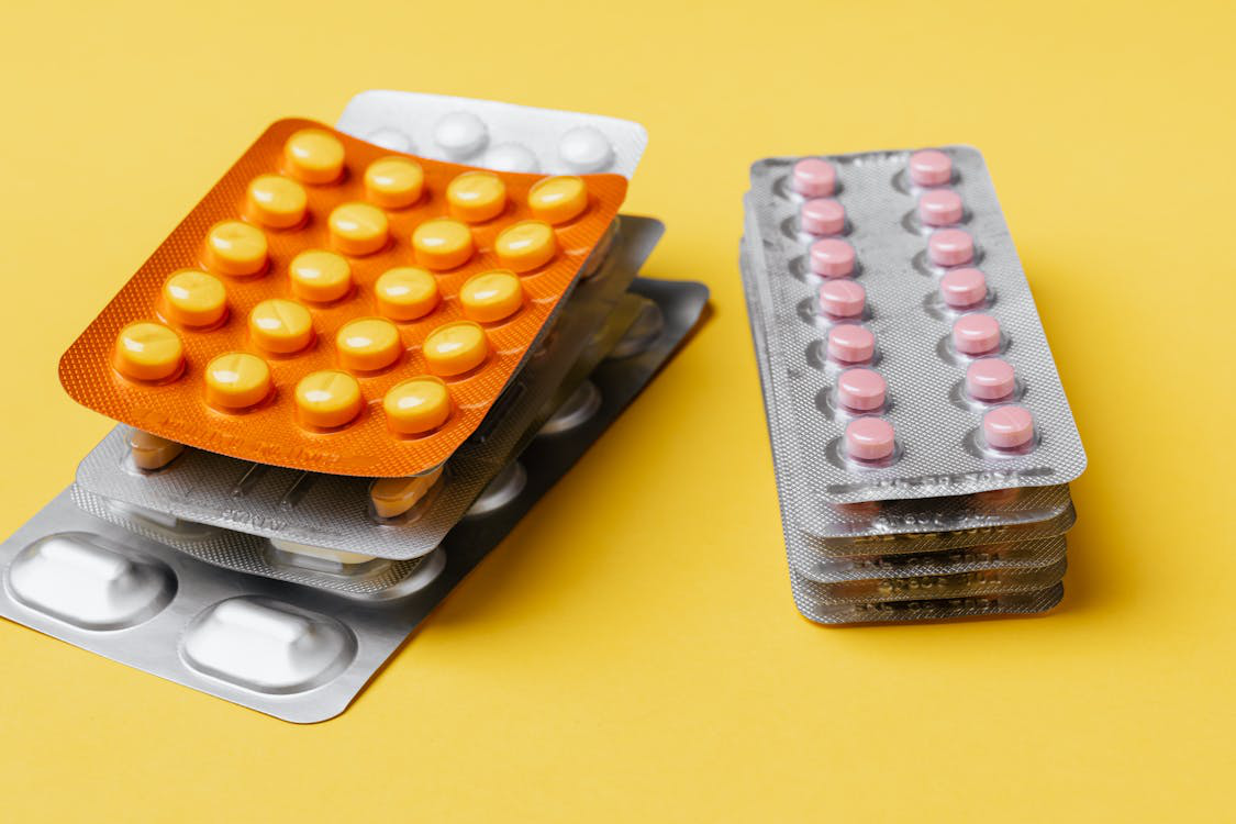An image of pills in blister packs