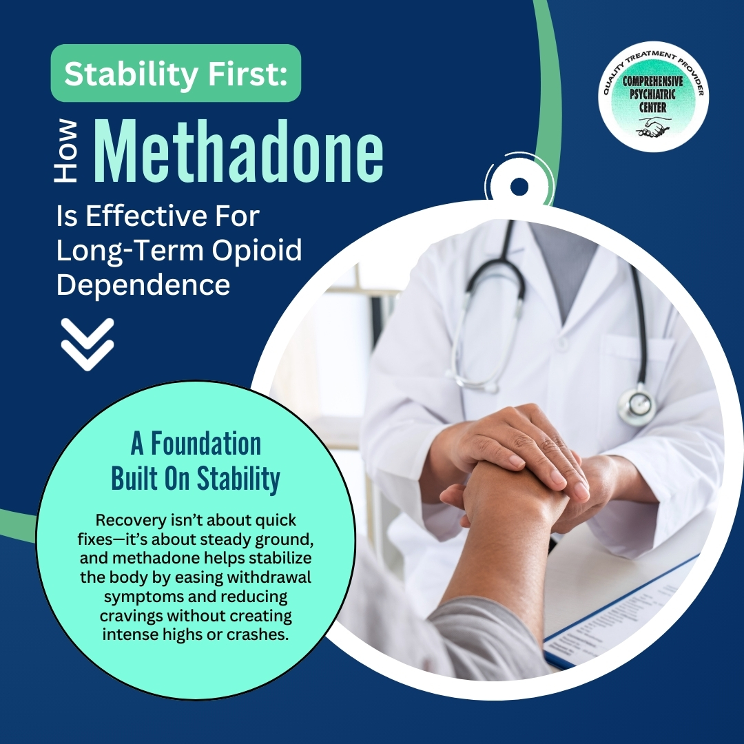 Read more about the article Stability First: Methadone Is Effective For Long-Term Opioid Dependence