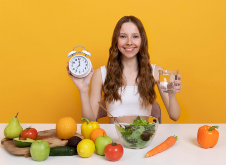 Happy woman following healthy daily routine with structured lifestyle and balanced recovery habits