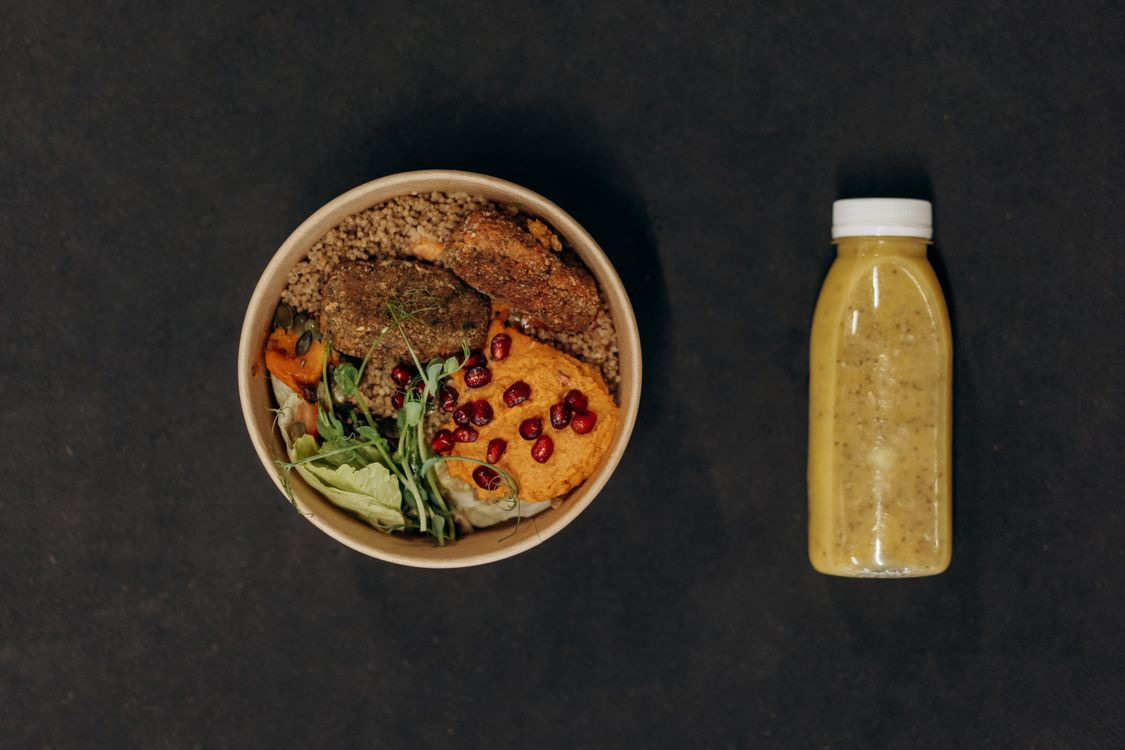 A vibrant, nutrient-rich bowl of healthy food representing